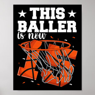 15. Geburtstag Basketballjungen Poster