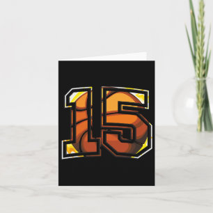 15. Geburtstag Bysketbyll Geschenk für die Spieler Karte