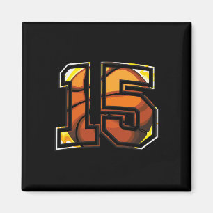 15. Geburtstag Bysketbyll Geschenk für die Spieler Magnet