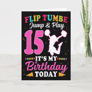 15. Geburtstag Cheerleading Mädchen 15 Jahre alt C Karte