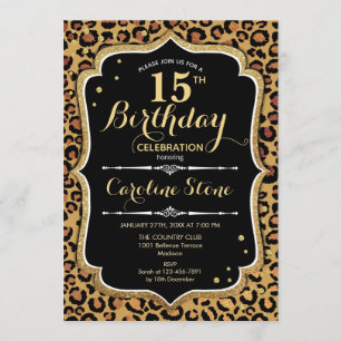 15. Geburtstag - Drucken Einladung