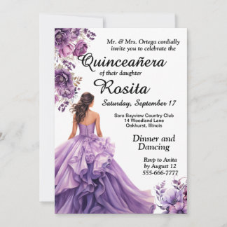 15. Geburtstag Einladung von Quinceanera