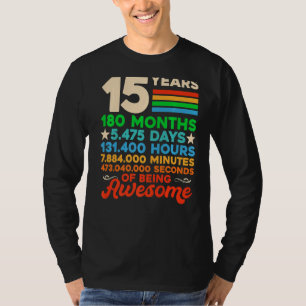 15. Geburtstag für Kinder Jungen Mädchen 15 Jahre T-Shirt