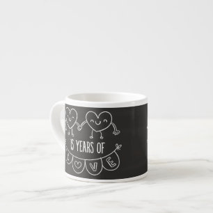 15. Geburtstag Geschenk Chalk Herzen Espressotasse