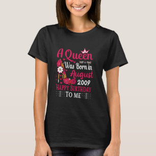 15. Geburtstag High Heel eine Königin war im Augus T-Shirt