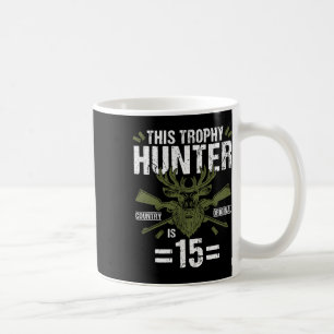 15. Geburtstag Jagdente Hirschjäger 15 Jahre alt Kaffeetasse
