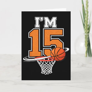 15. Geburtstag Jungen Sketll Spieler Sport 15 Jahr Karte