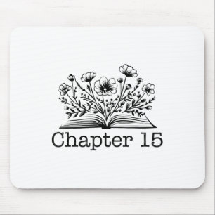 15. Geburtstag Kapitel 15 Lesen Buch Lover 15 Yea Mousepad