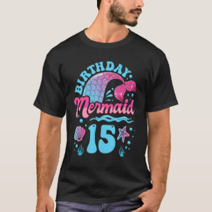 15. Geburtstag Meerjungfrau 15 Years Ocean Theme P T-Shirt