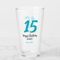 15. Geburtstag quiencenera fügen Datum Jahr blauen