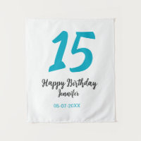 15. Geburtstag quiencenera fügen Datum Jahr blauen