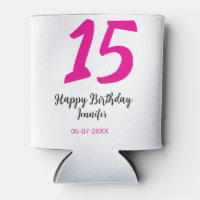 15. Geburtstag quiencenera fügen Datum Jahr rosa T