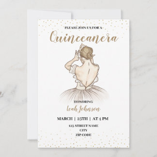 15. Geburtstag Quinceanera Einladung