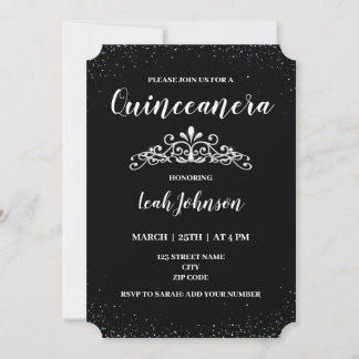 15. Geburtstag Quinceanera Einladung