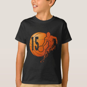 15. Geburtstag Spaß Basketball Lover 15 Jahre alt T-Shirt
