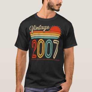 15. Geburtstag Vintage Geboren 2007 Klassisch 15 J T-Shirt