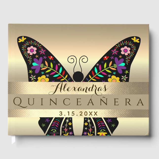 15. Geburtstag von Quinceanera Gästebuch (Vorderseite)