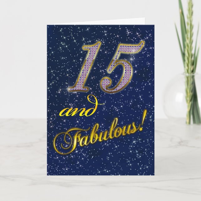 15. Geburtstagsfeier Einladung (Vorderseite)