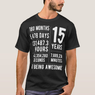 15. Geburtstagsidee für Jungen Mädchen Funny 15 T-Shirt