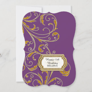 15. Geburtstagsparty Glam Old Hollywood Regency Einladung
