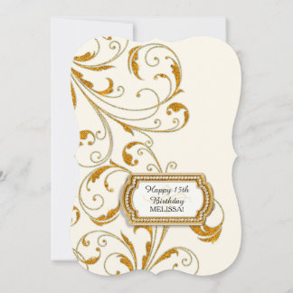 15. Geburtstagsparty Glam Old Hollywood Regency Einladung