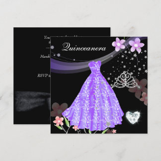 15. Geburtstagsparty in Quinceanera Einladung