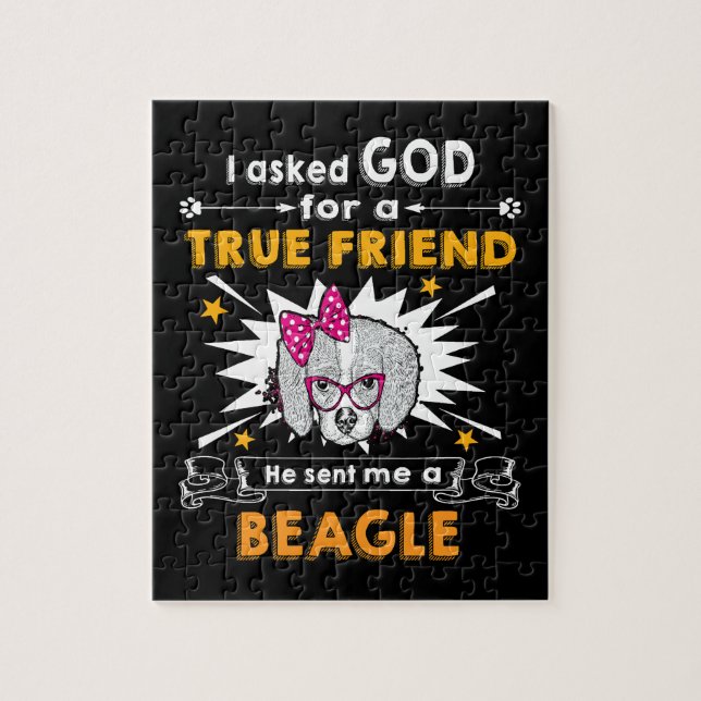 15 Gefragt Gott Wahrer Freund A Beagle Puzzle (Vertikal)