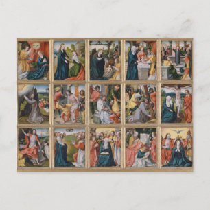 15 Geheimnisse der Heiligen Rosary Religious Art Postkarte