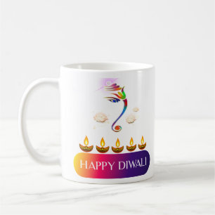 #15. Happy Diwali das Festival der Lichter Indiens Kaffeetasse