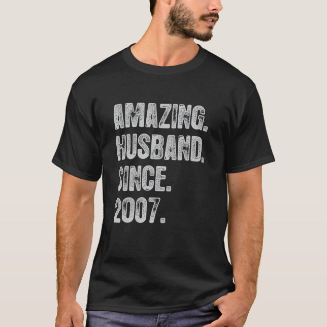 15. Hochzeitstag für Ihm Phantastischen Ehemanns T-Shirt (Vorderseite)