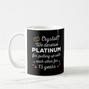 15. Hochzeitstag I - Crystal Funny Couple Kaffeetasse