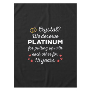 15. Hochzeitstag I - Crystal Funny Couple Tischdecke