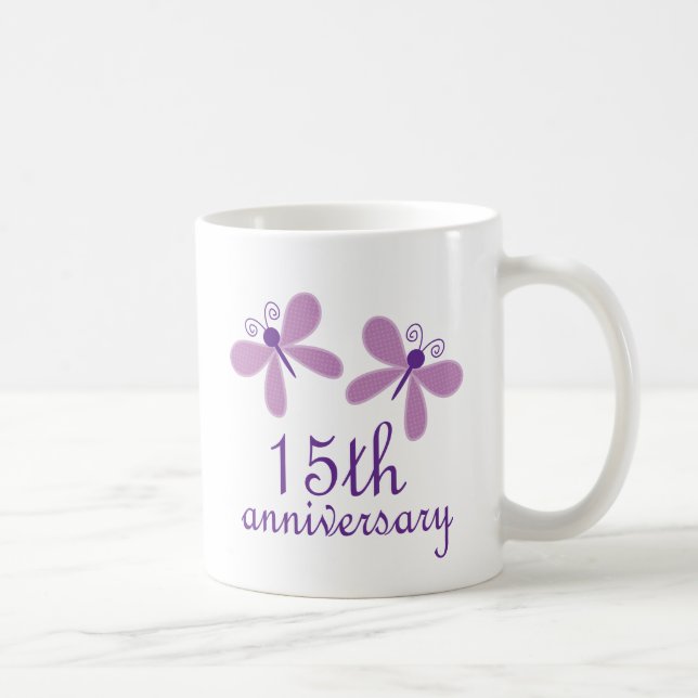 15. Hochzeitstag Kaffeetasse (Rechts)