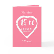 15. Hochzeitstag traditionelles Kristall