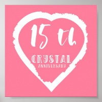 15. Hochzeitstag traditionelles Kristall