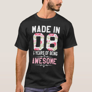 15 Jahre alt Made in 2008 15. Geburtstag für Teena T-Shirt