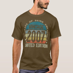 15 Jahre alte Geschenke Vintag 2007 Limited Editio T-Shirt