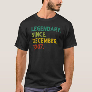 15 Jahre alte Legende Seit Dezember 2007 15. Gebur T-Shirt
