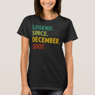 15 Jahre alte Legende Seit Dezember 2007 15. Gebur T-Shirt