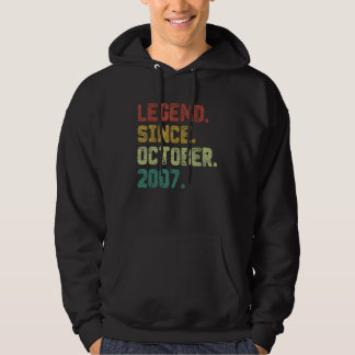 15 Jahre alte Legende Seit Oktober 2007 15. Geburt Hoodie