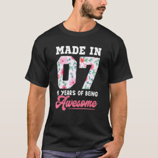 15 Jahre alte Mädchen Teenager Jungen für 15. Gebu T-Shirt