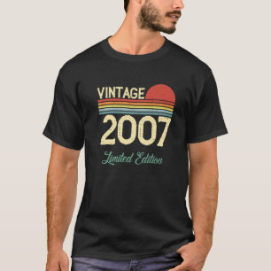 15 Jahre alte Vintage 2007 Teen Retro Happy 15. Bi T-Shirt