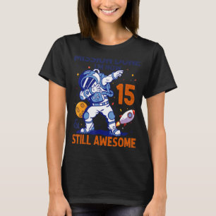 15 Jahre alter Astronautenraumplanet 15. Geburtsta T-Shirt