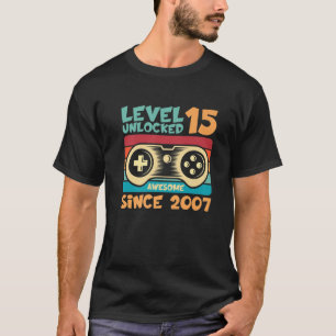 15 Jahre alter Junge Gamer 15th Bday Teen Boys Gam T-Shirt
