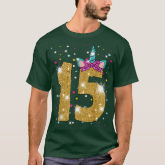 15 Jahre altes Mädchen Fünfzehn 15. Geburtstag Ein T-Shirt