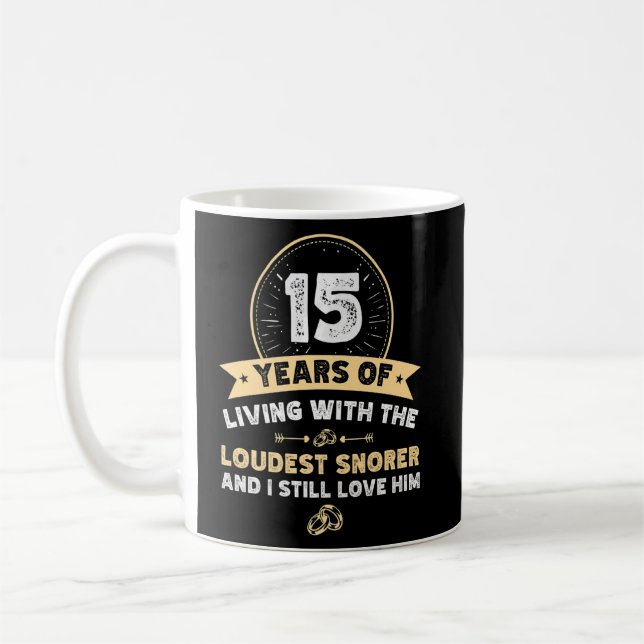 15 Jahre Hochzeitstag lauteste Schnorchel Kaffeetasse (Links)