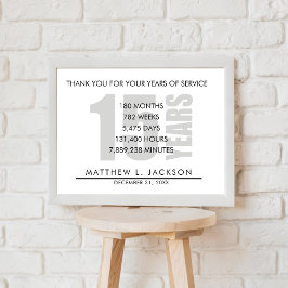 15 Jahre Überweisung für das Ruhestand oder die We Poster