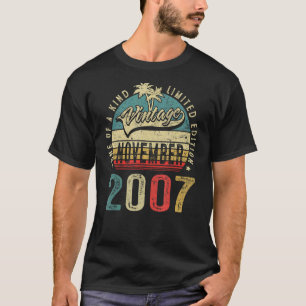 15 Jahre Vintag im November 2007 15. Geburtstag T-Shirt
