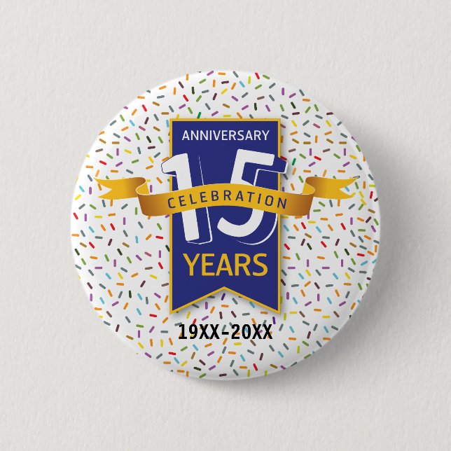 15. JAHRESdesign Button (Vorderseite)