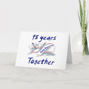 15. Jahrestag Karte